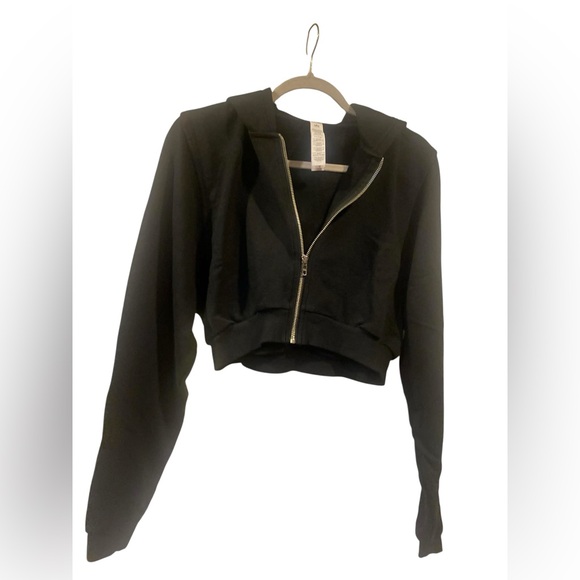 NWT Alo Yoga sweet escape zip up hoodie BLACK Size S